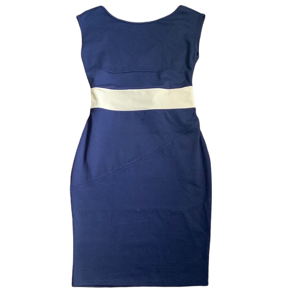 Miusol Navy and Cream Knit Dress